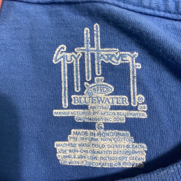 Guy Harvey T shirt Blue Small with pocket - Picture 7 of 7